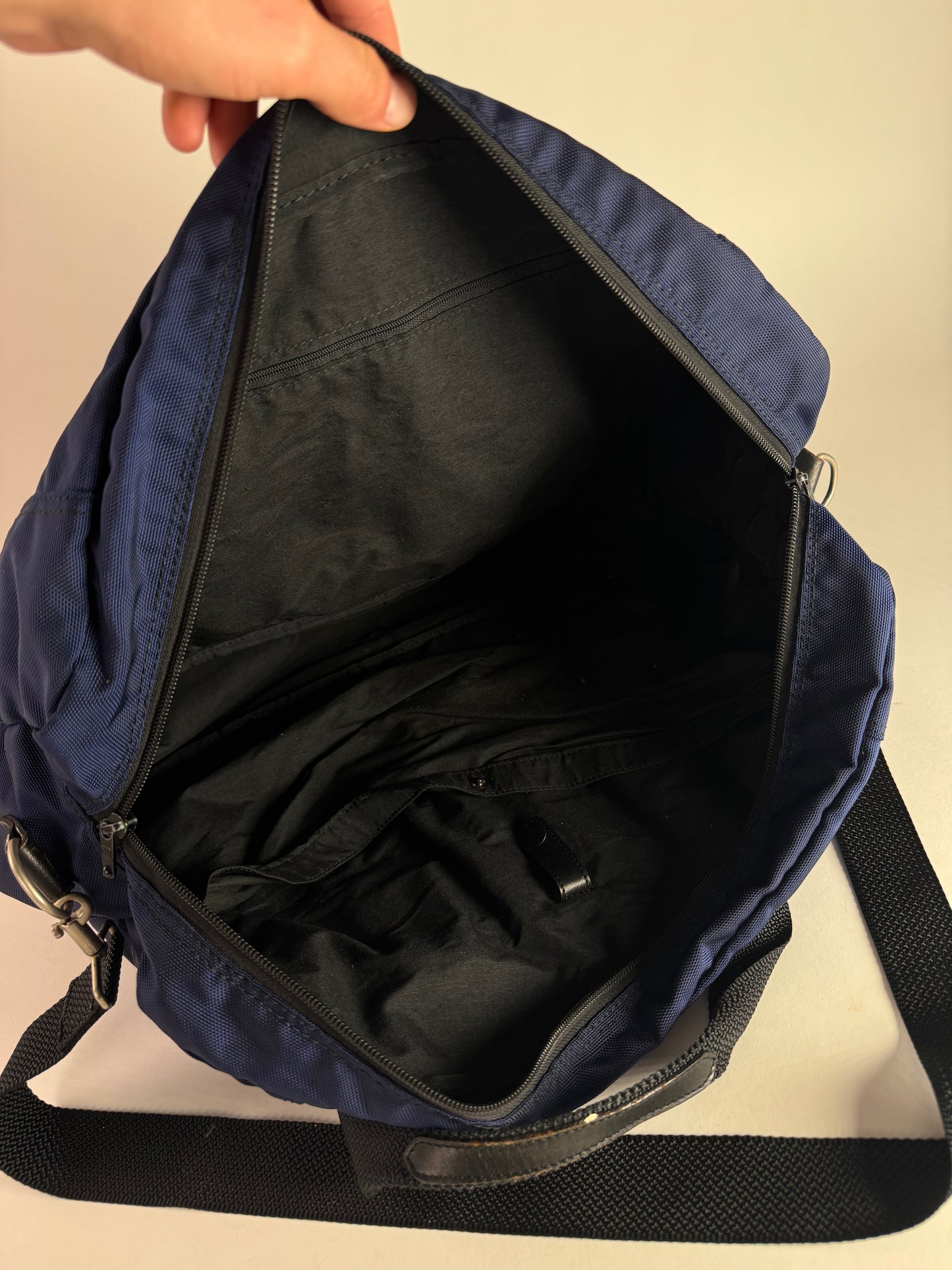 Vintage Issey Miyake 2Way Duffel Bag Blue Black