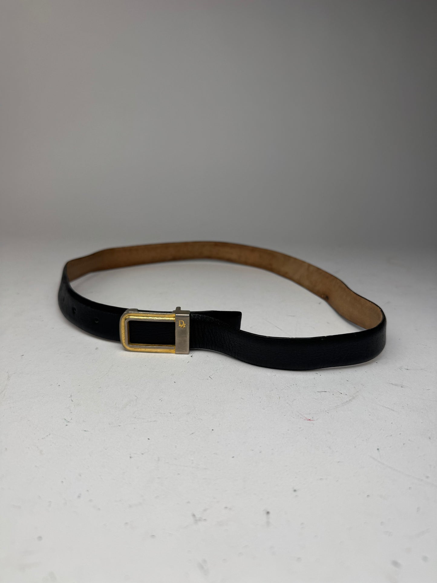 Vintage Dior Leather belt black