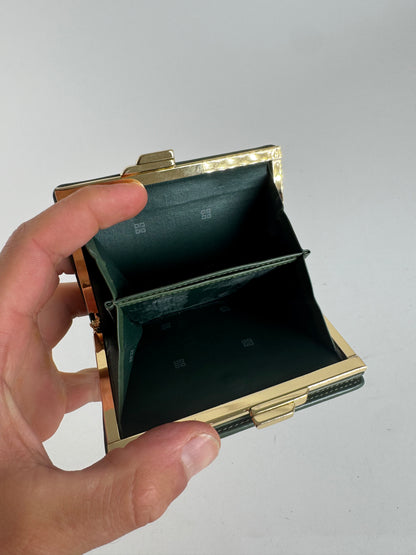 Vintage Givenchy Leather wallet green