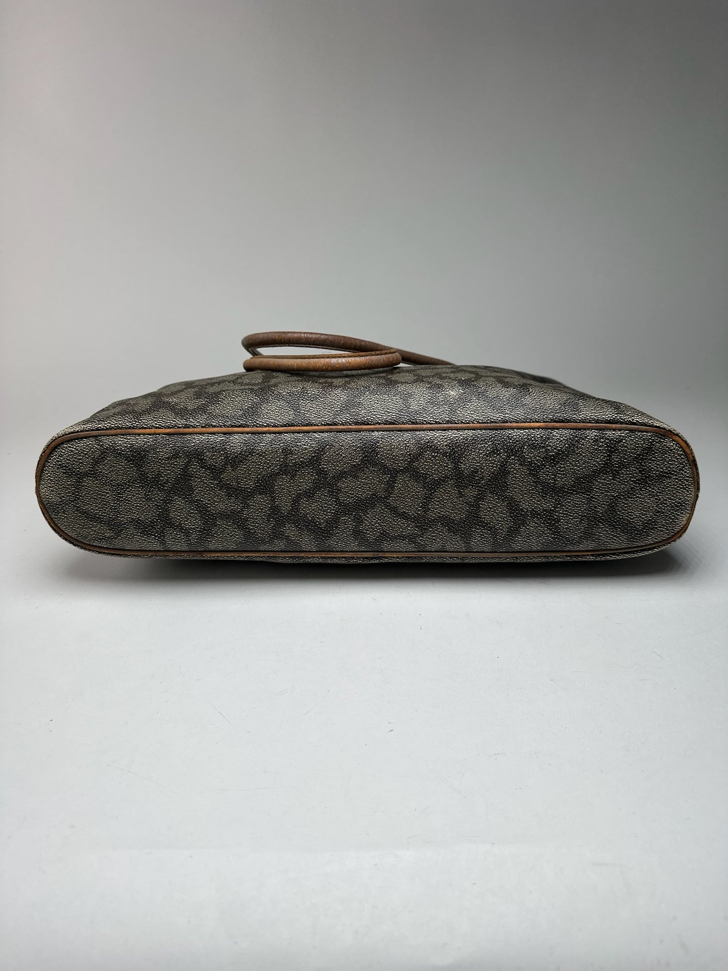 Sac vintage en cuir Yves Saint Laurent marron gris marron