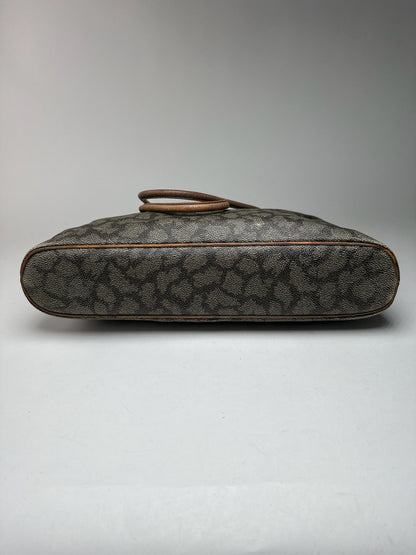 Sac vintage en cuir Yves Saint Laurent marron gris marron