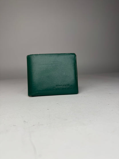 Vintage Givenchy Flapable Leather Wallet Green
