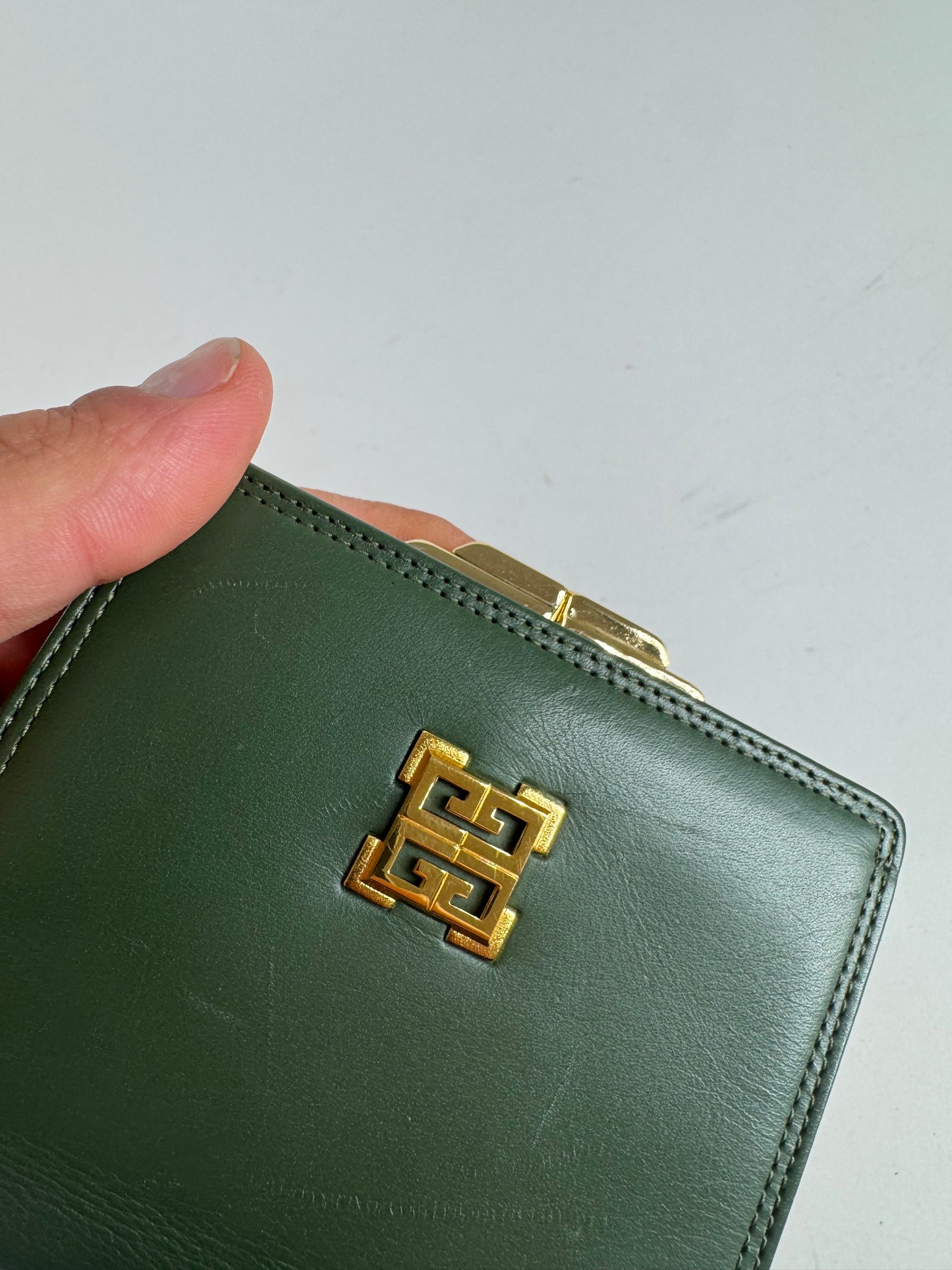 Vintage Givenchy Leather wallet green