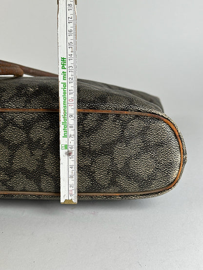 Sac vintage en cuir Yves Saint Laurent marron gris marron