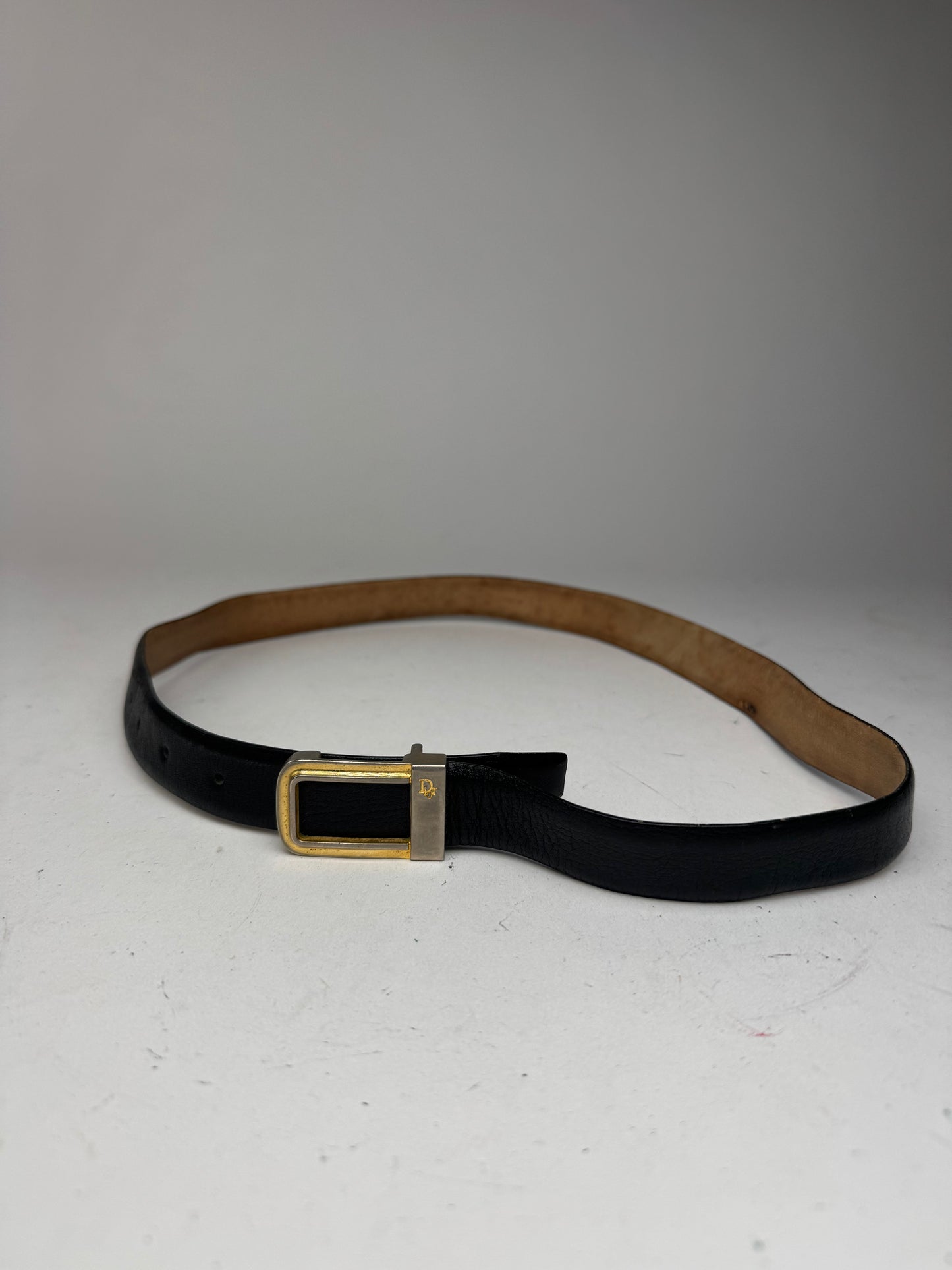 Vintage Dior Leather belt black