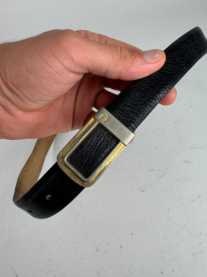 Vintage Dior Leather belt black