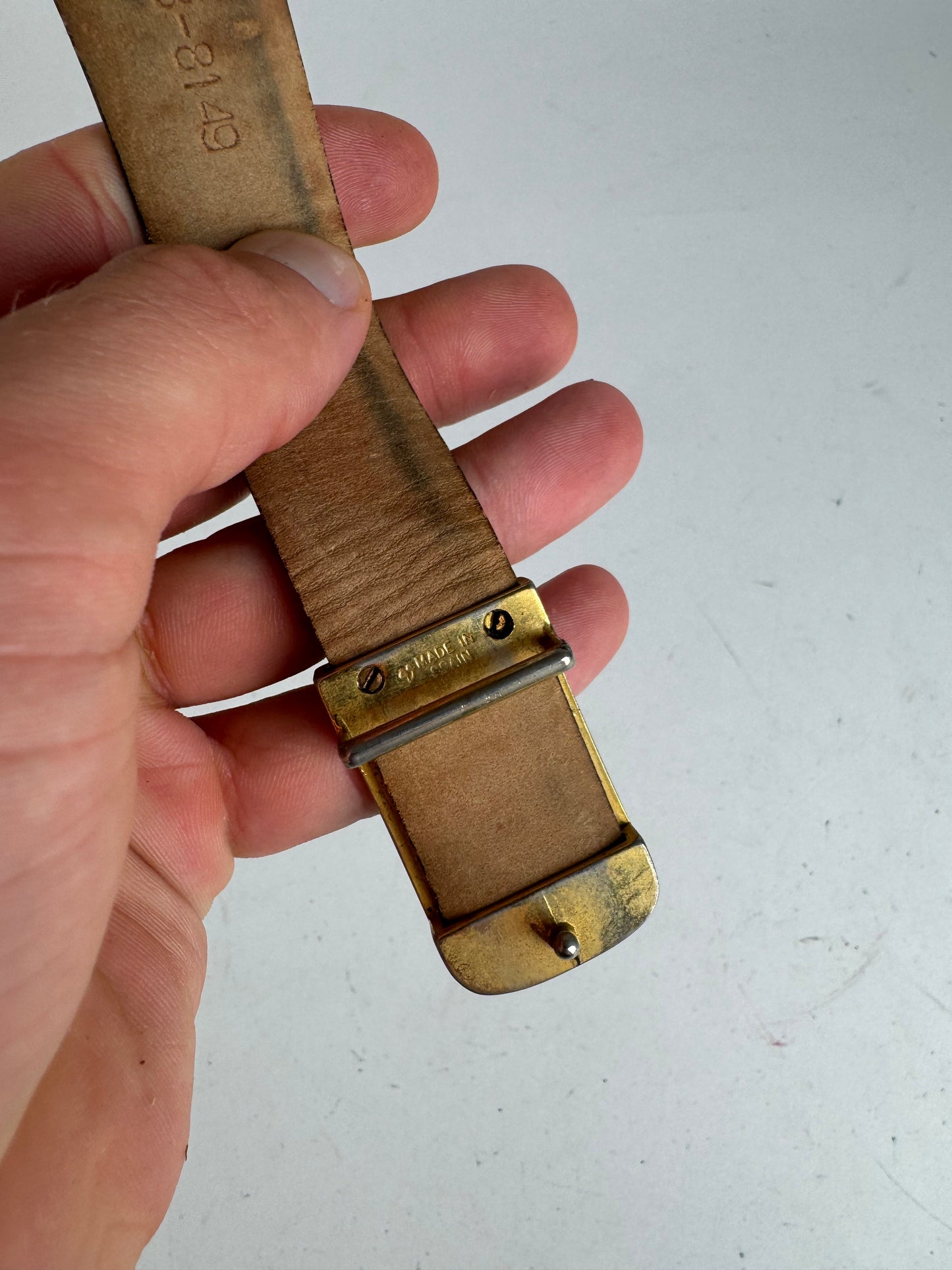 Vintage Dior Leather belt black