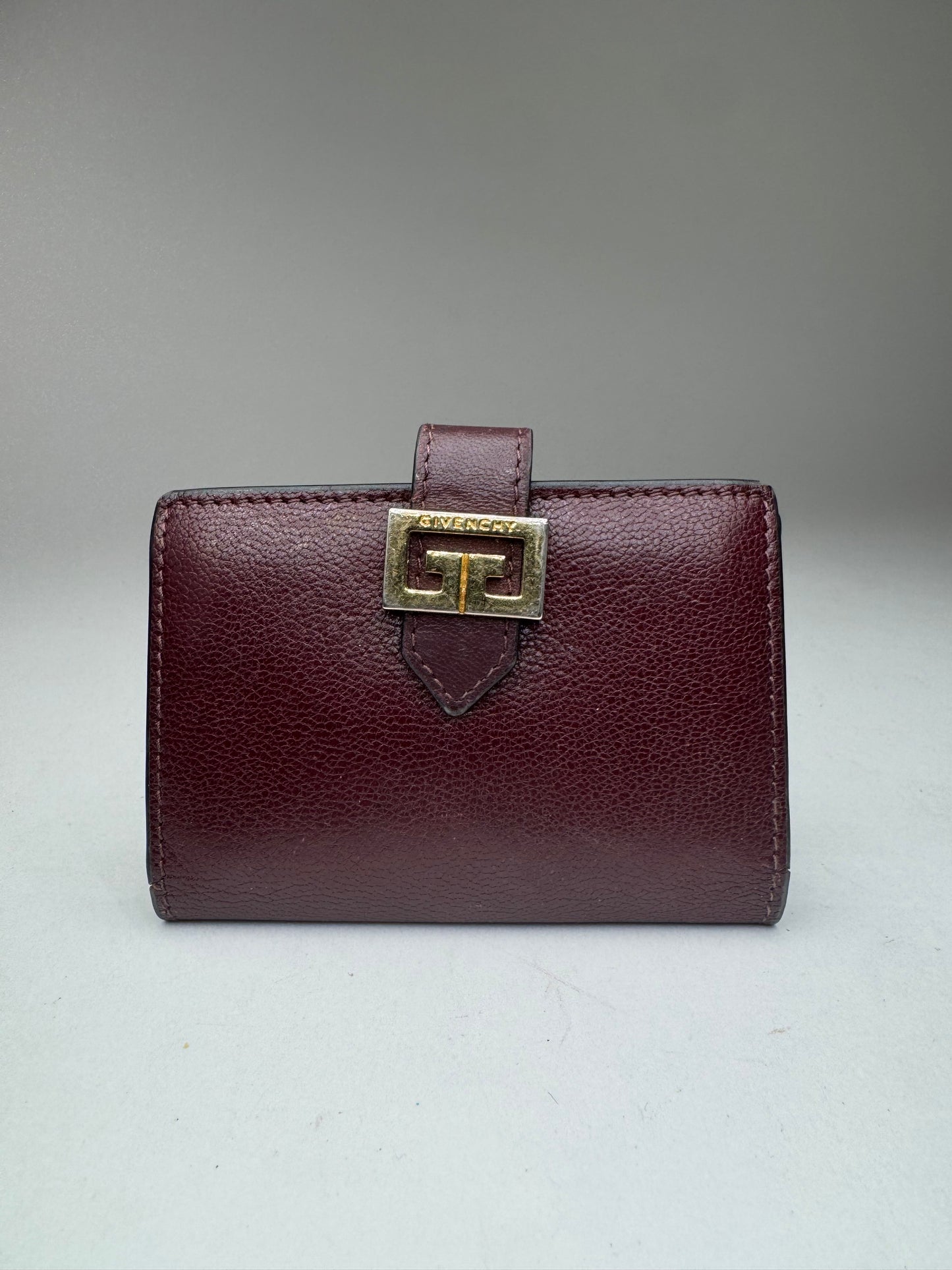 Vintage Givenchy Leather Card holder purple