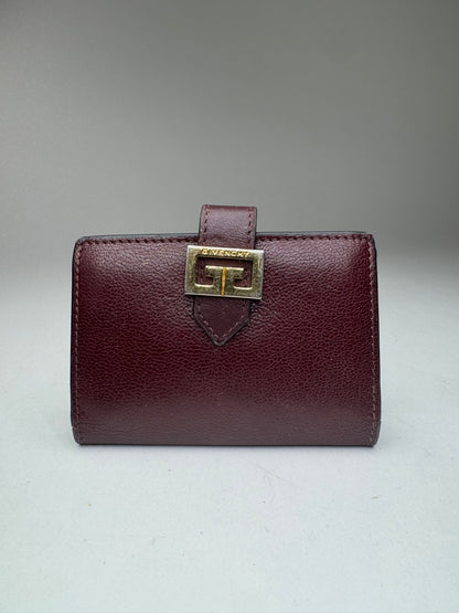 Vintage Givenchy Leather Card holder purple