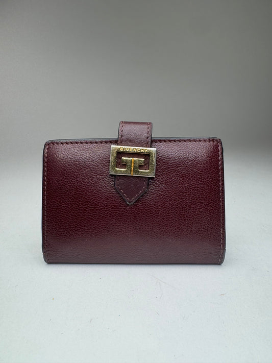 Vintage Givenchy Leather Card holder purple