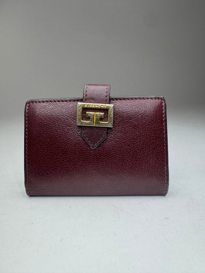 Vintage Givenchy Leather Card holder purple