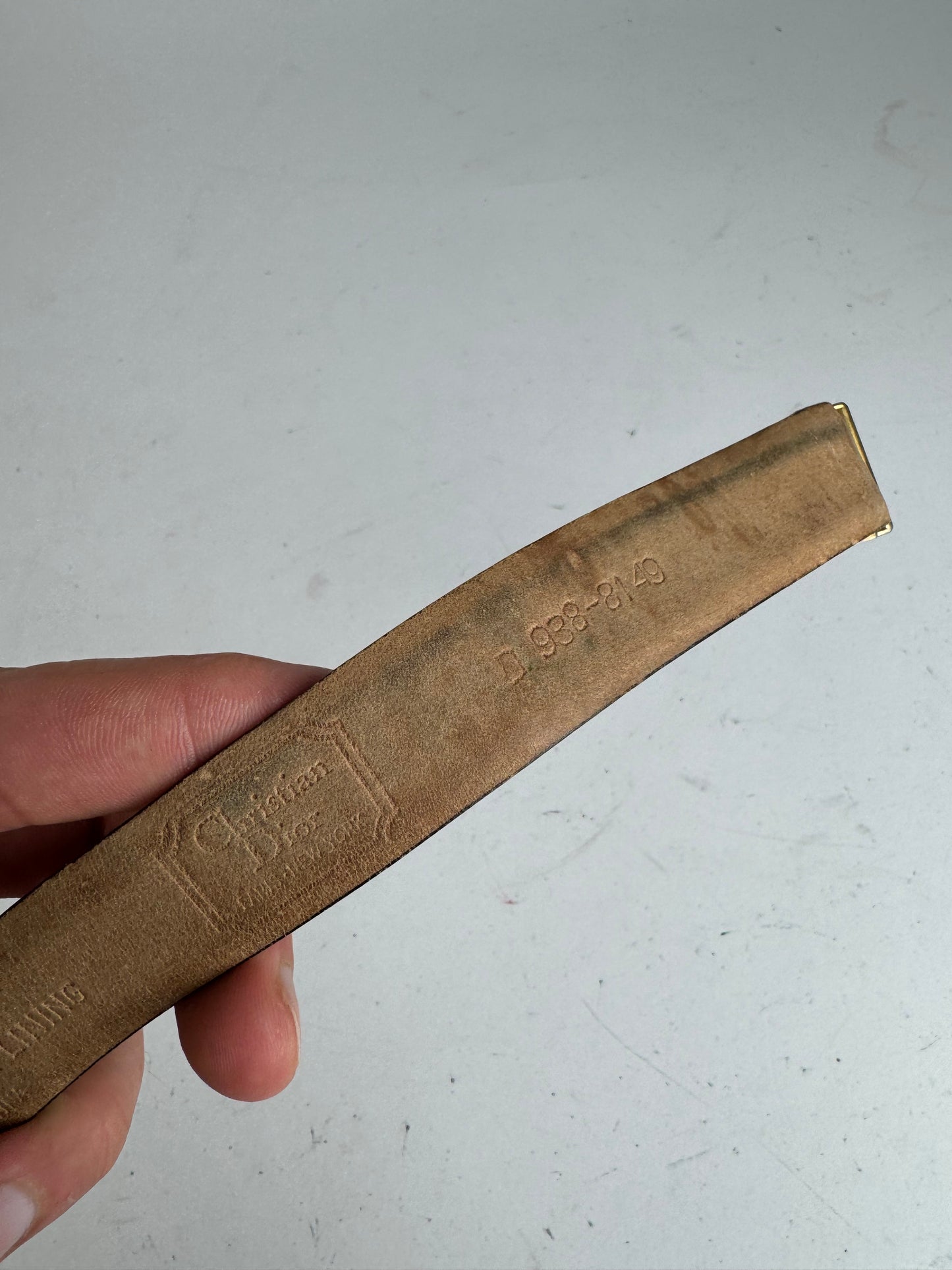 Vintage Dior Leather belt black