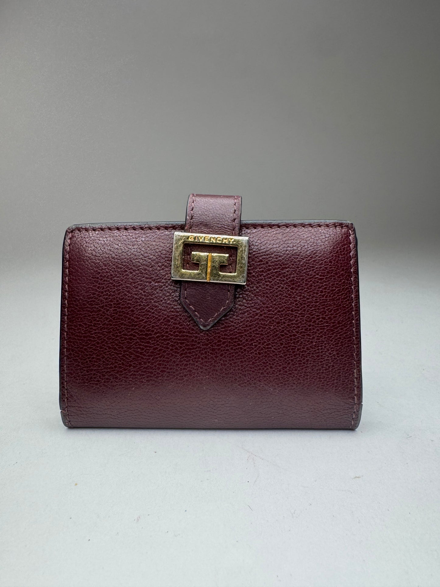 Vintage Givenchy Leather Card holder purple