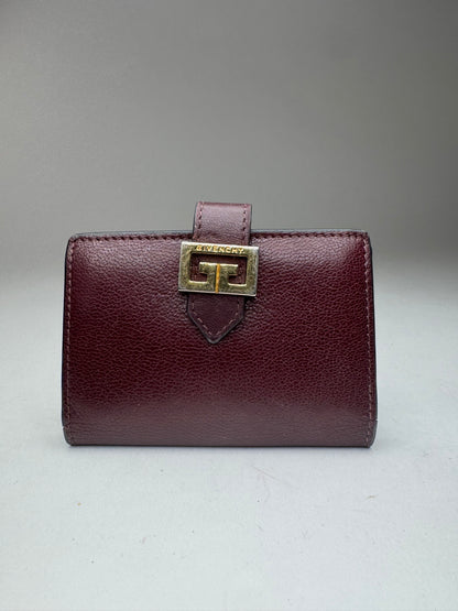 Vintage Givenchy Leather Card holder purple