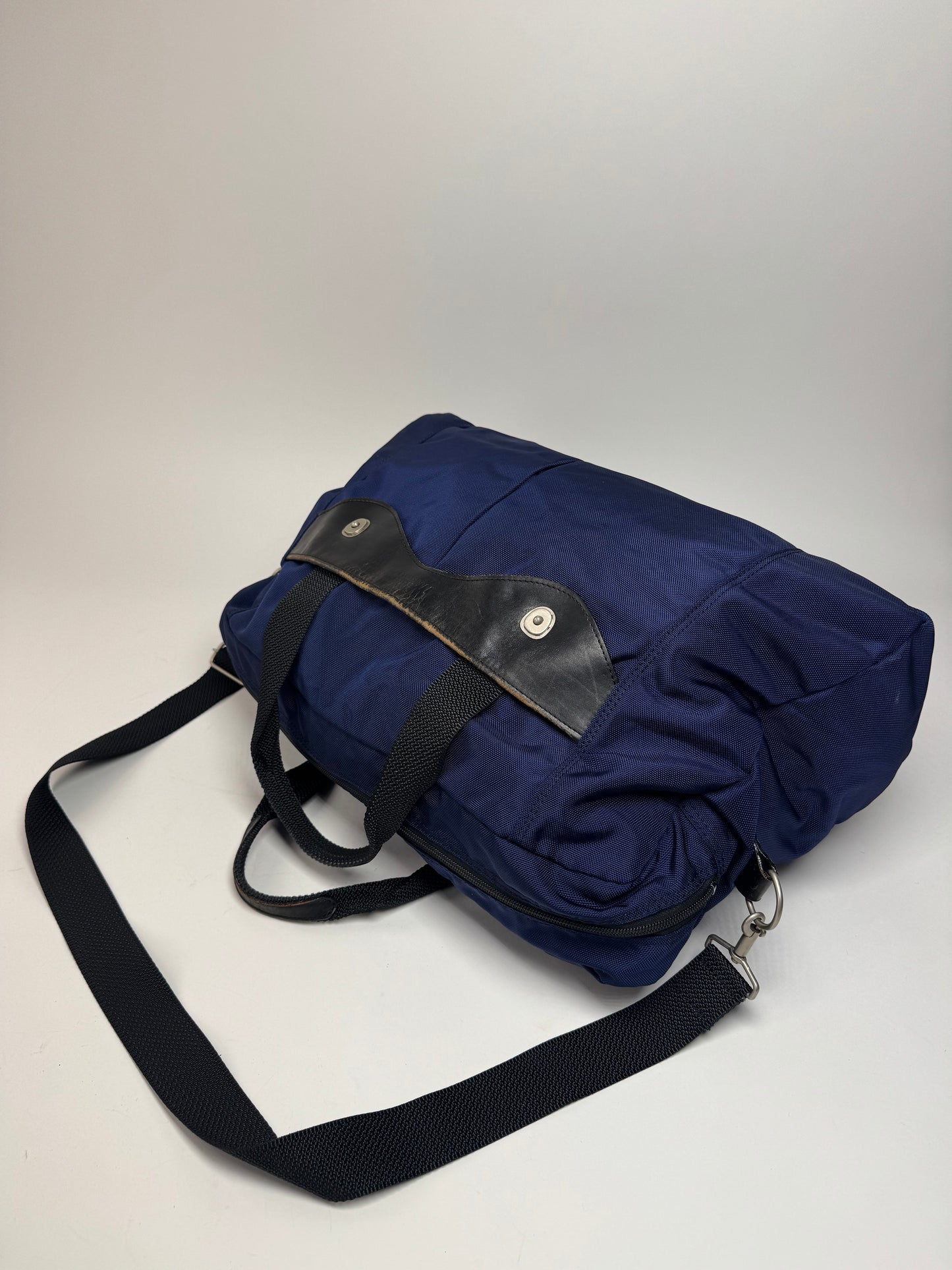 Vintage Issey Miyake 2Way Duffel Bag Blue Black