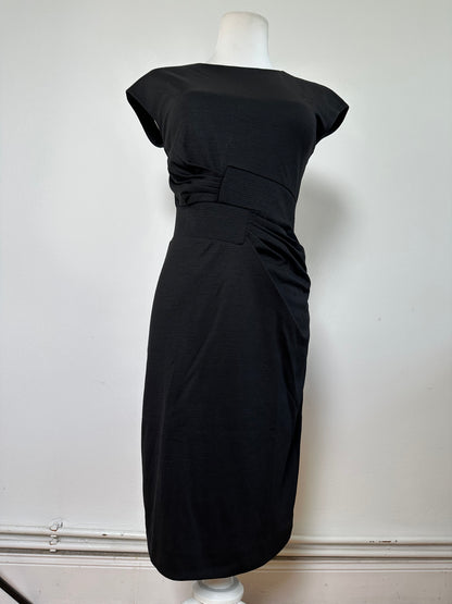 Vintage Ferragamo Viscose Blend Dress Black L