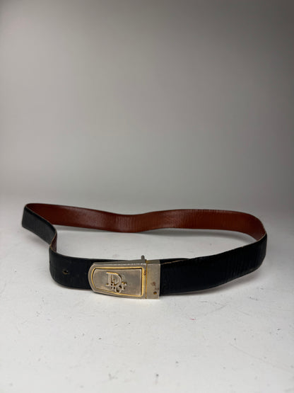 Vintage Dior Leather belt black