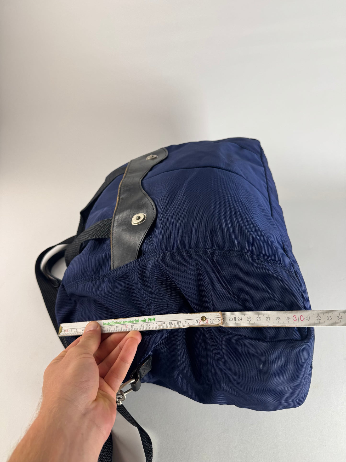 Vintage Issey Miyake 2Way Duffel Bag Blue Black
