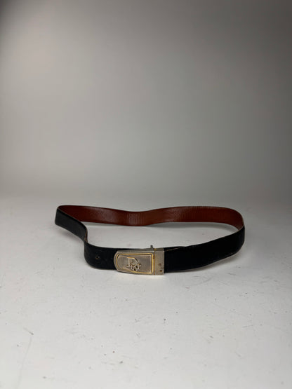 Vintage Dior Leather belt black