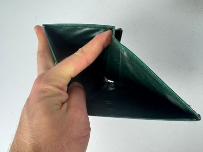Vintage Givenchy Flapable Leather Wallet Green