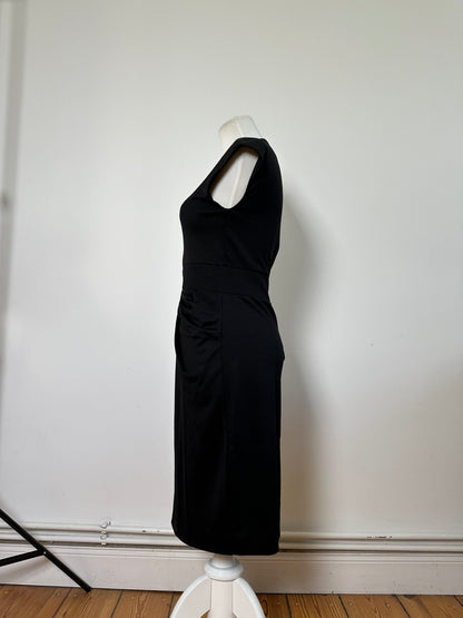 Vintage Ferragamo Viscose Blend Dress Black L