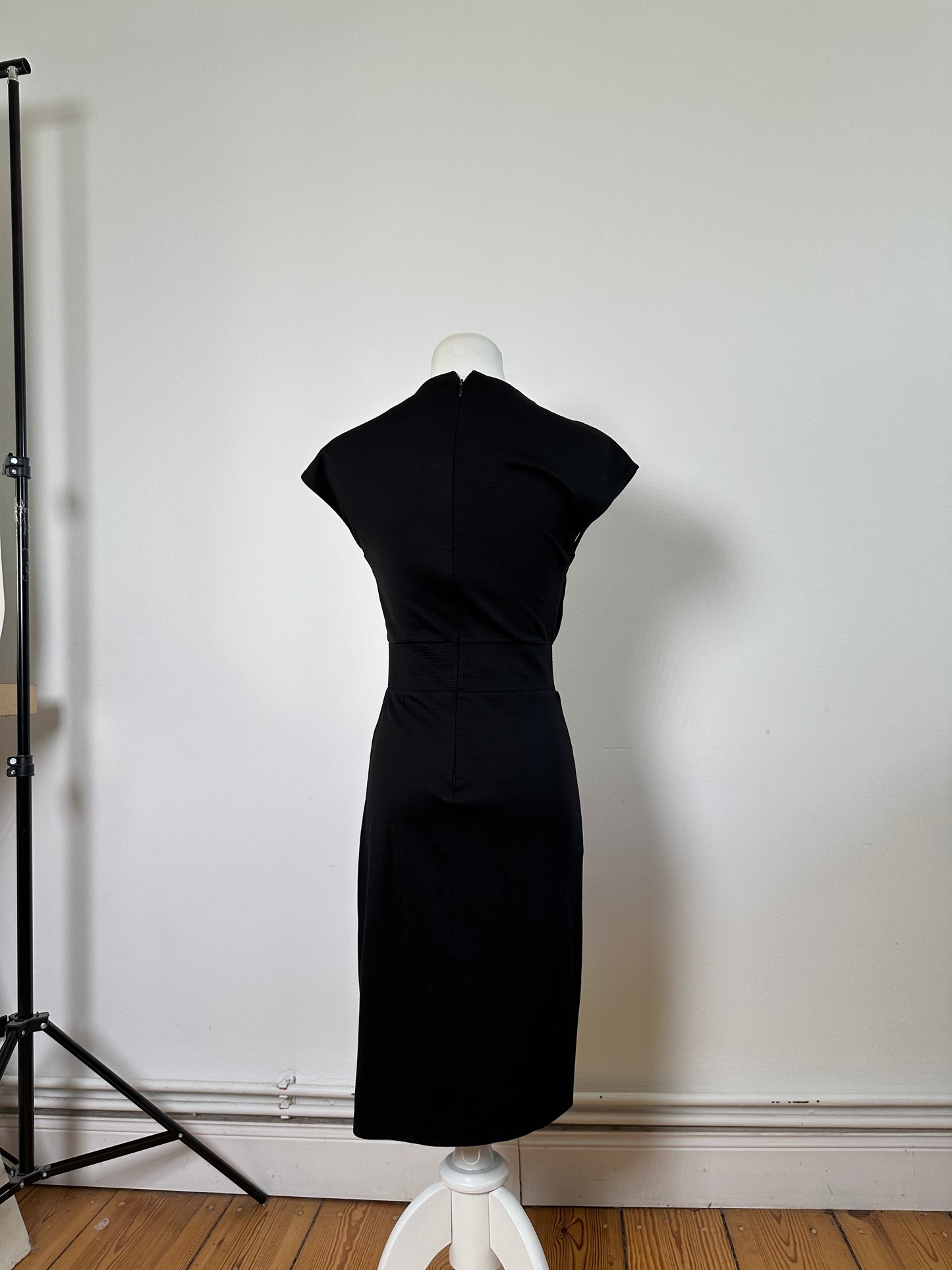 Vintage Ferragamo Viscose Blend Dress Black L