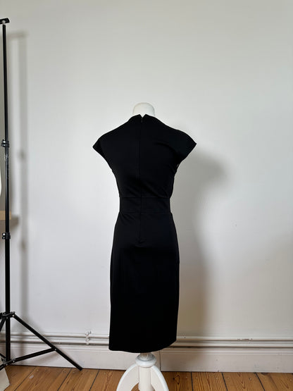 Vintage Ferragamo Viscose Blend Dress Black L