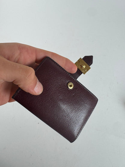 Vintage Givenchy Leather Card holder purple