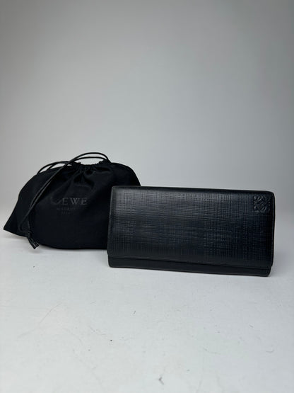 Vintage Loewe Madrid Leather Wallet Black