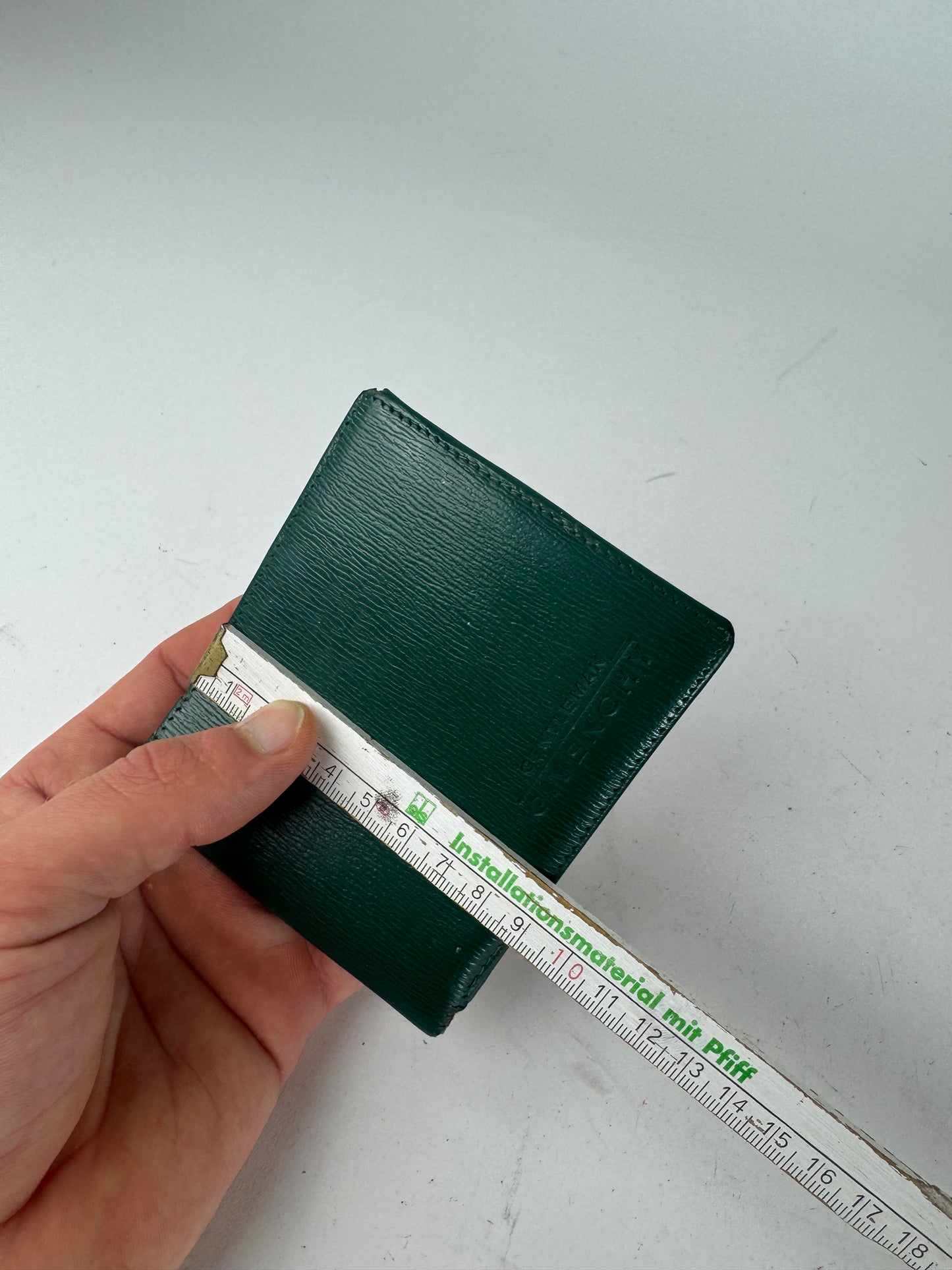 Vintage Givenchy Flapable Leather Wallet Green