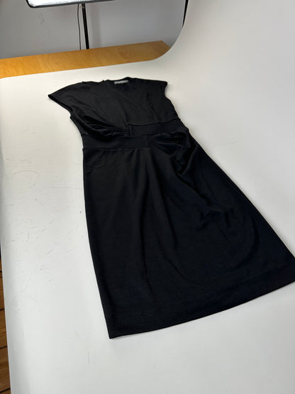 Vintage Ferragamo Viscose Blend Dress Black L