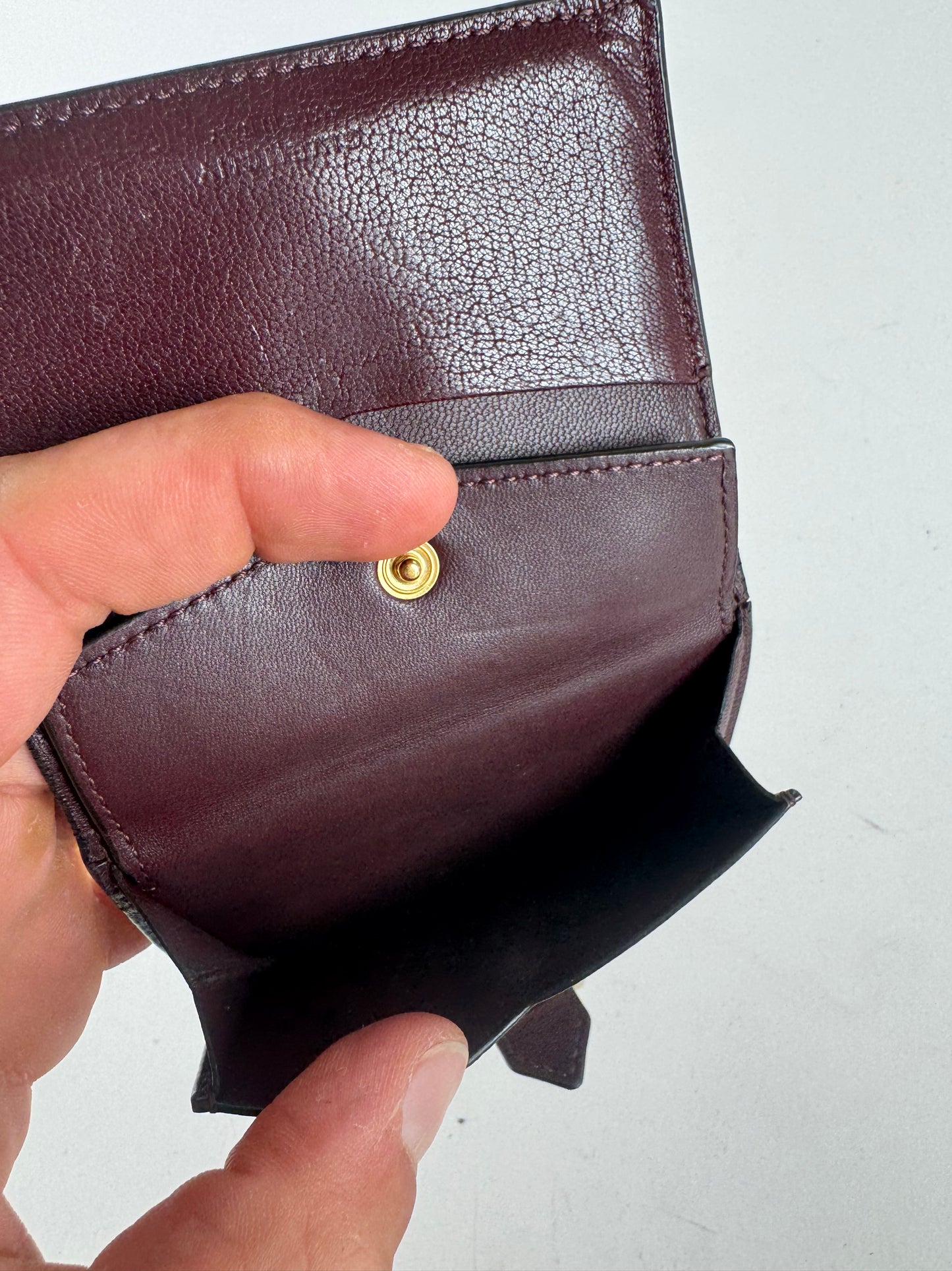 Vintage Givenchy Leather Card holder purple