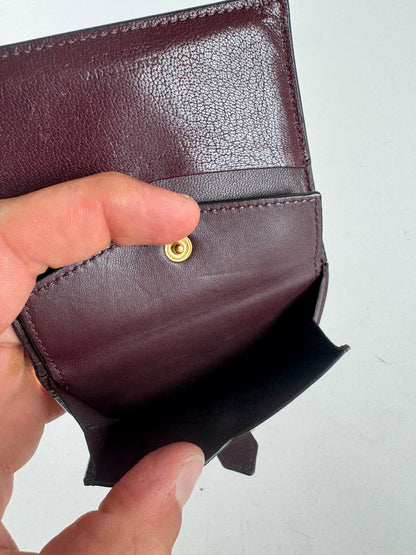 Vintage Givenchy Leather Card holder purple