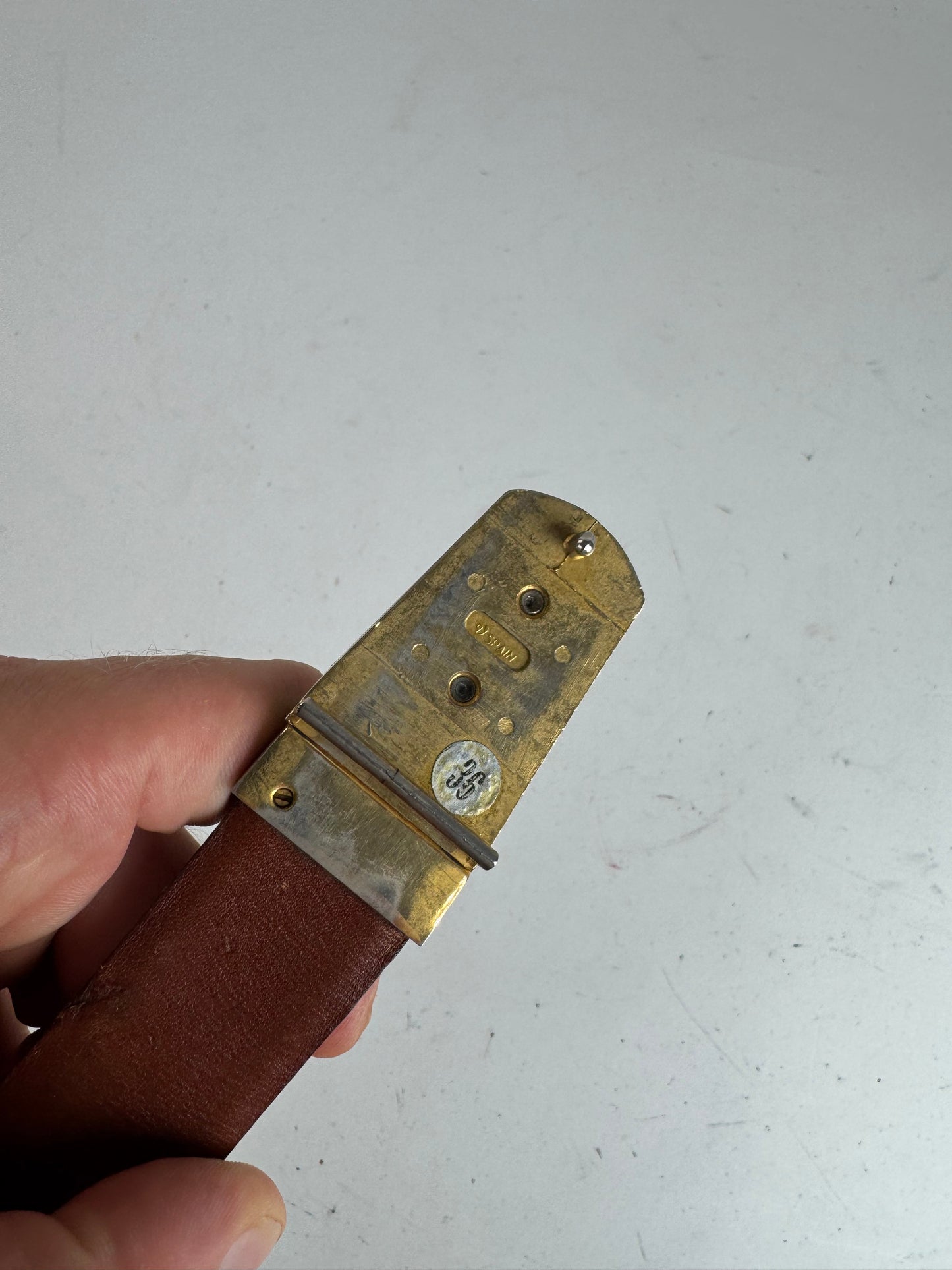 Vintage Dior Leather belt black