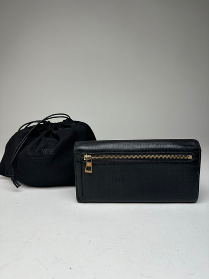 Vintage Loewe Madrid Leather Wallet Black