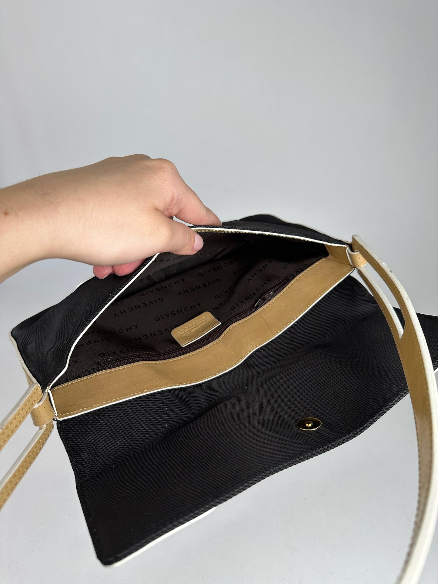 Vintage  Givenchy 4G leather Bag black Brown