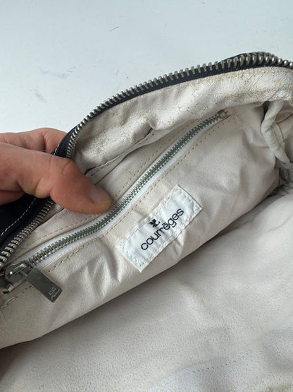 Vintage Courreges Polyester crossbody Bag black