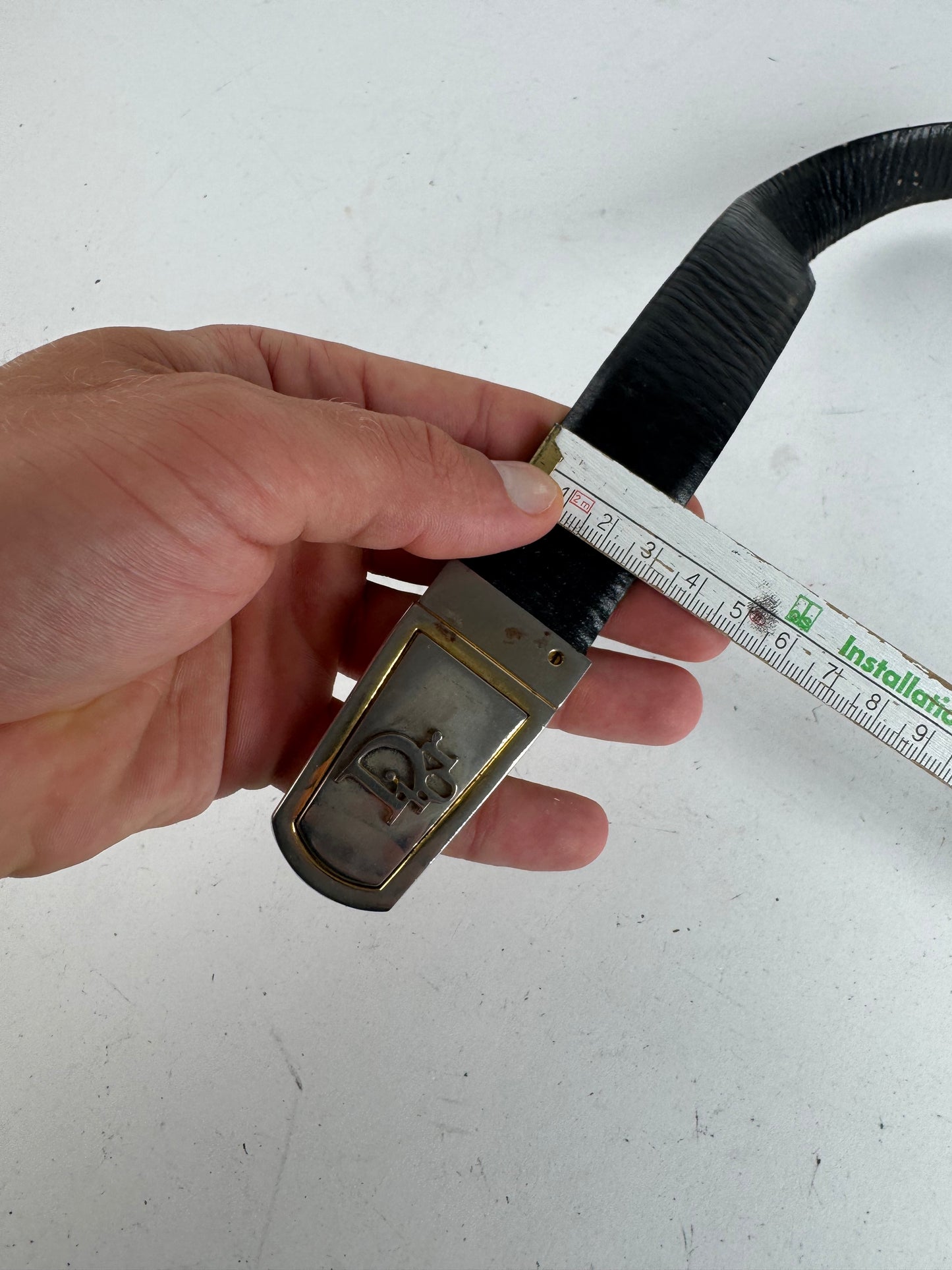 Vintage Dior Leather belt black