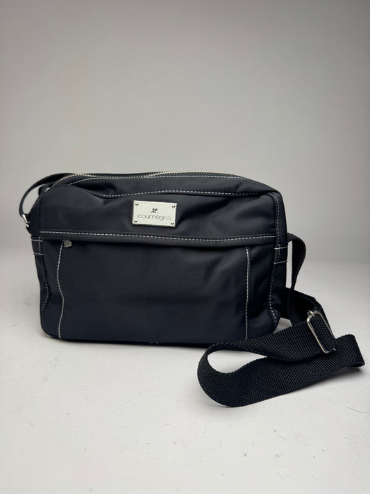 Vintage Courreges Polyester crossbody Bag black