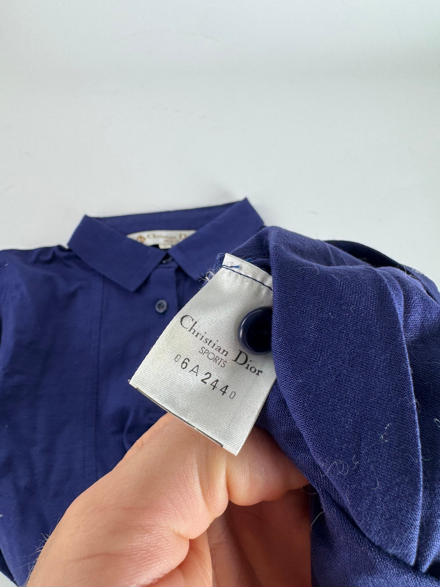 Vintage Dior Sweater Purple Blue S
