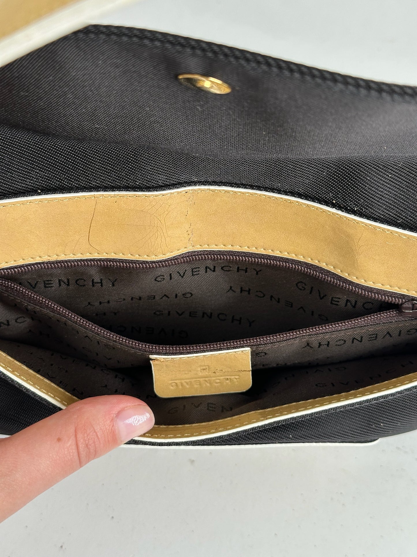 Vintage  Givenchy 4G leather Bag black Brown