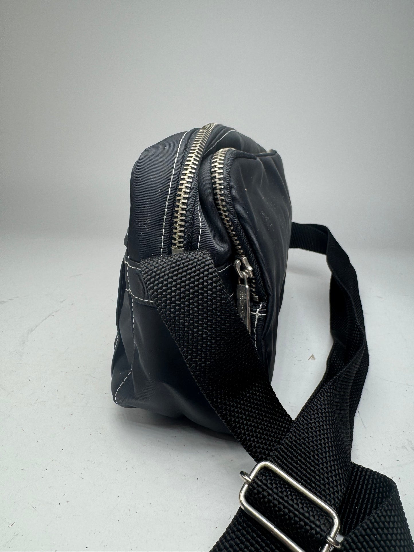 Vintage Courreges Polyester crossbody Bag black