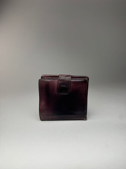 Vintage Balenciaga city leather wallet purple