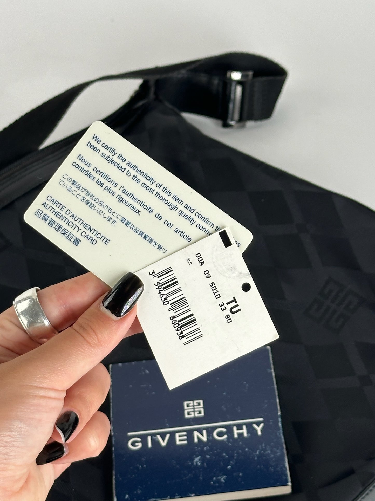 Sac à main vintage Givenchy Monogram noir