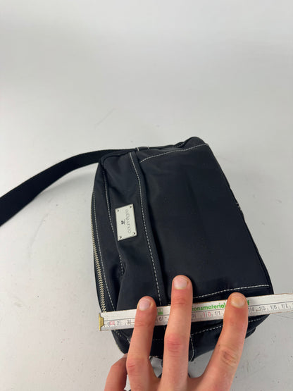 Vintage Courreges Polyester crossbody Bag black