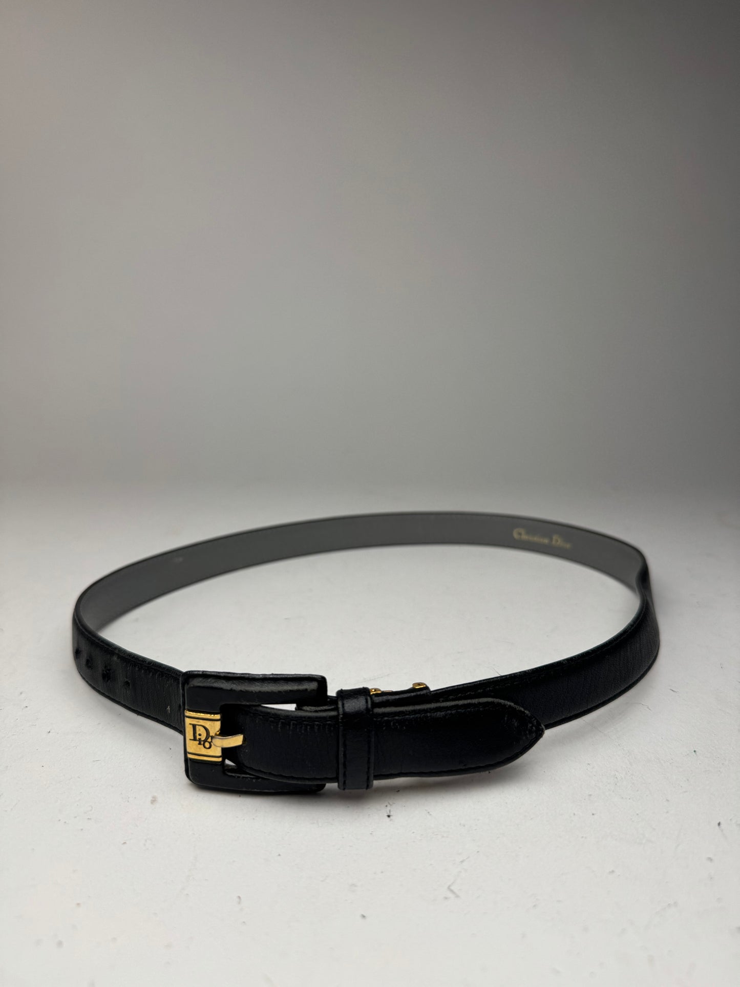 Vintage Dior Leather belt black