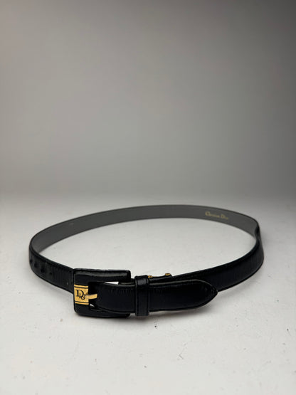 Vintage Dior Leather belt black