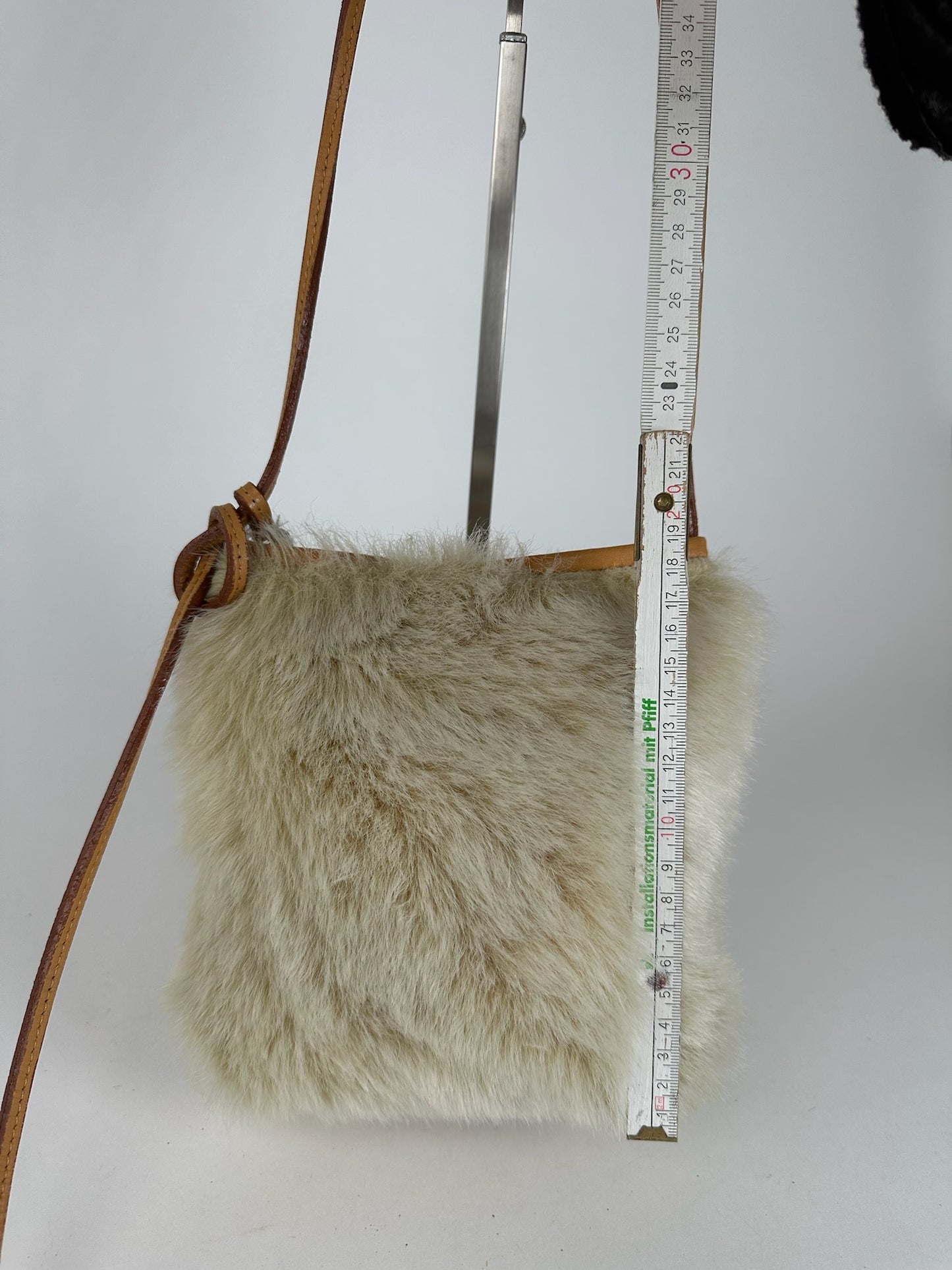 Vintage Courreges Fur Bag White