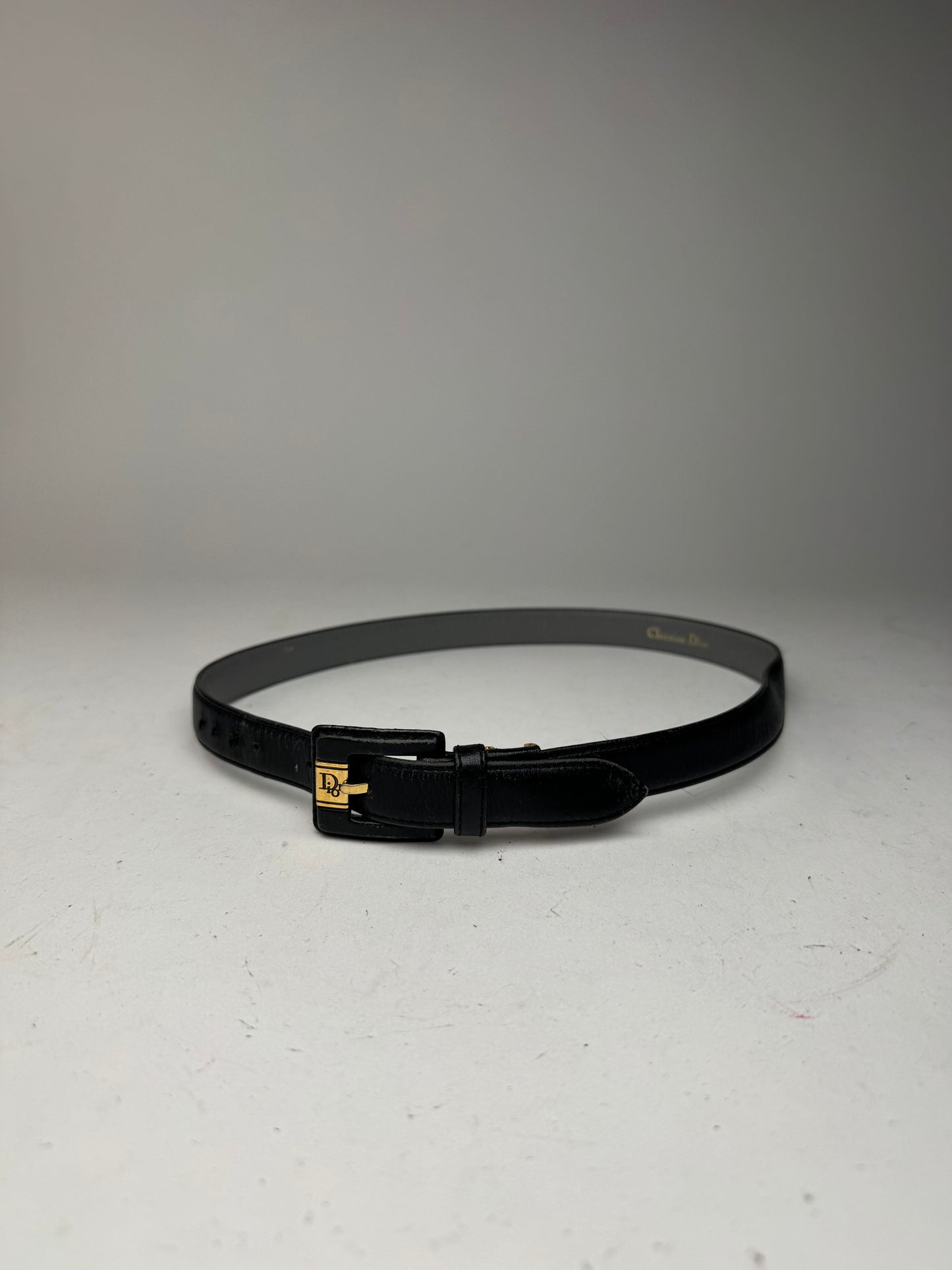 Vintage Dior Leather belt black