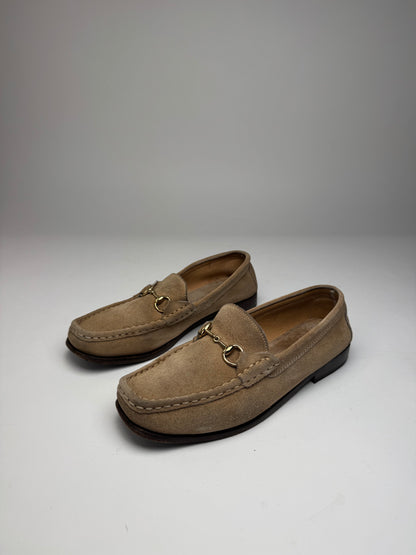 Vintage Gucci Suede Loafer Beige Brown 37,5C